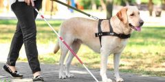 كيف تدرب كلب دليل أعمى؟