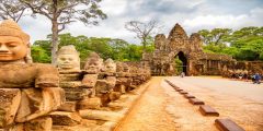 كمبوديا أرض حقول الأرز والآثار التاريخية